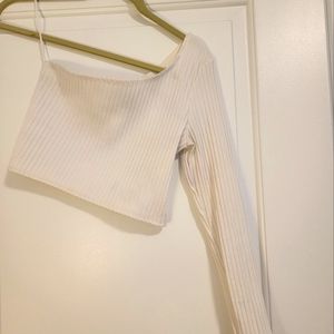 One Shoulder Crop Top Forever 21 Medium